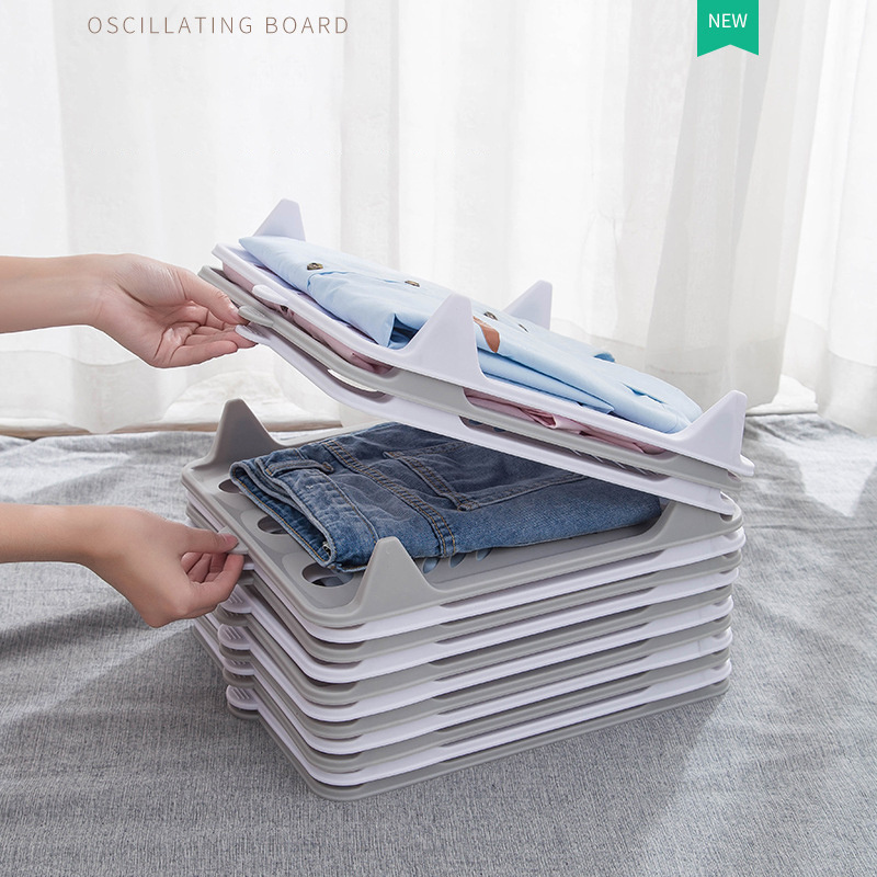 Creative Fast Clothes Organizer Clothing Stackable Dividers T-Shirt Folder Board T Shirt Folding Board Organizer