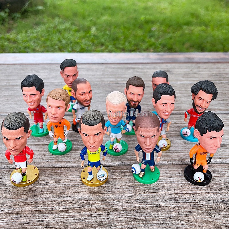 Popular Miniature Soccer Players Action Figures 3D Models Figurines Statues PVC Toys Football Player Figure BestSuppliers