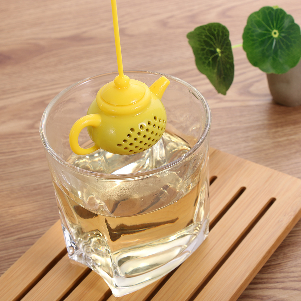 Creative Teapot-Shape Tea Infuser Strainer Silicone Tea Bag Leaf Filter Diffuser Teaware Teapot Accessory Kitchen Gadget