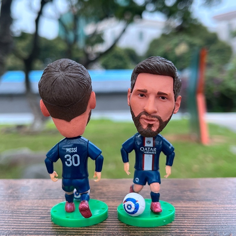 Popular Miniature Soccer Players Action Figures 3D Models Figurines Statues PVC Toys Football Player Figure