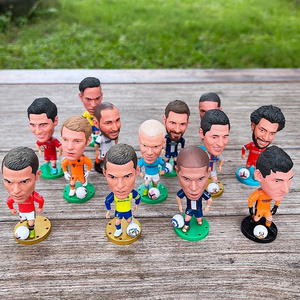 Popular Miniature Soccer Players Action Figures 3D Models Figurines Statues PVC Toys Football Player Figure