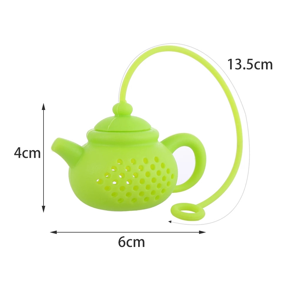 Creative Teapot-Shape Tea Infuser Strainer Silicone Tea Bag Leaf Filter Diffuser Teaware Teapot Accessory Kitchen Gadget