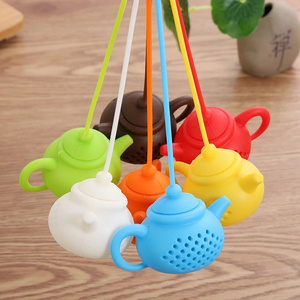 Creative Teapot-Shape Tea Infuser Strainer Silicone Tea Bag Leaf Filter Diffuser Teaware Teapot Accessory Kitchen Gadget