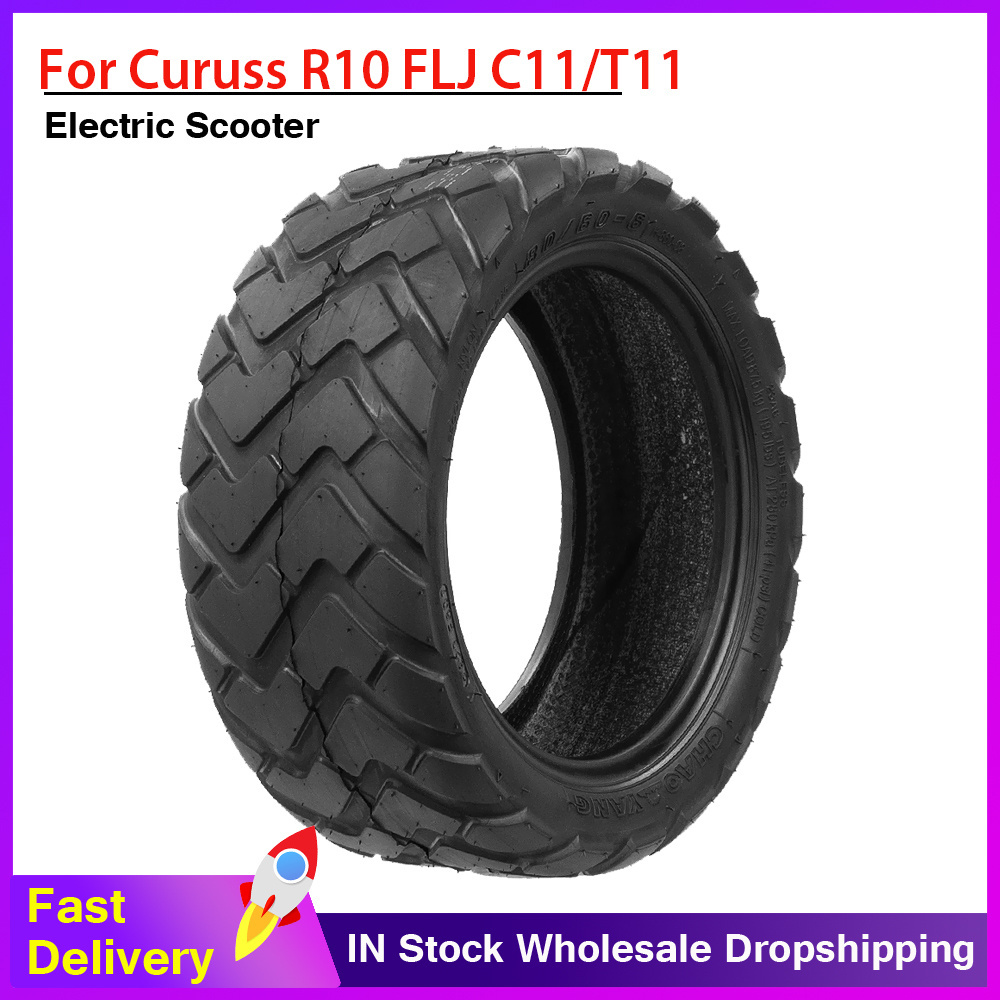 80/60-6 Vacuum Tubeless tire for Curuss R10 FLJ C11/T11 Electric Scooter Pneumatic Wheels 10 Inch Rubber Tire Skid Balance Car