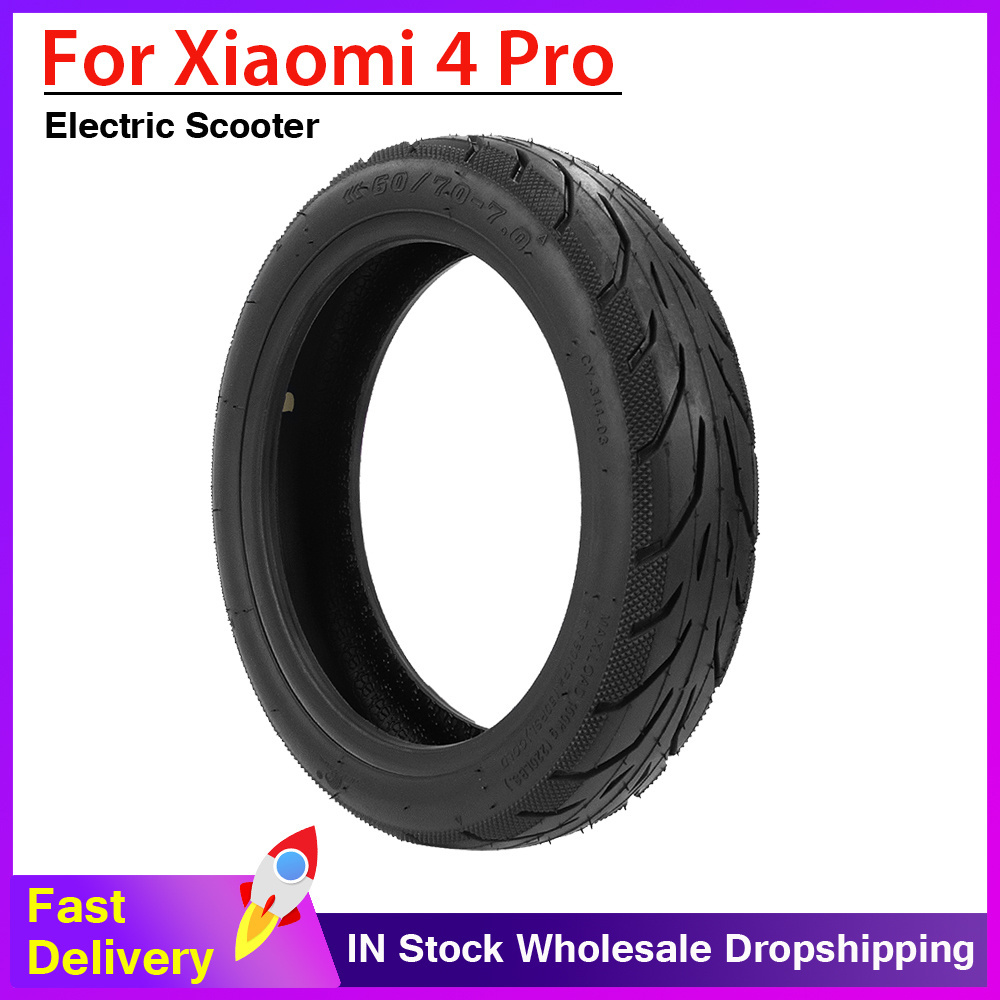 10 Inch 60/70-7.0 Outer Tire Upgraded Thicken Front Rear Vacuum Tyre for Xiaomi 4 Pro Electric Scooter YUANXING Rubber Tires