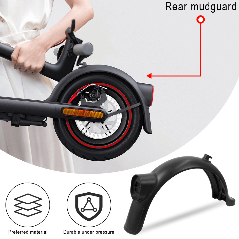 Rear Mudguard Fender Mud Guard for Xiaomi Mi Electric Scooter 4 /4Pro Skateboard Tire Splash Fender Scooter Brake Taillight Lamp