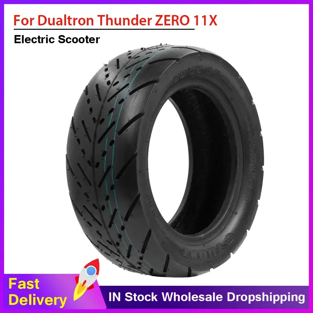 90/65-6.5 11 Inch Proof Puncture Tubeless CST Tire for Dualtron Thunder ZERO 11X Kaabo Wolf Warrior Electric Scooter Vacuum Tyre