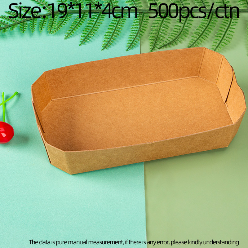 Disposable Fold Free Fruit Tomato Packaging Box Boat Box Color Printing Grape Packaging Box Paper Tray