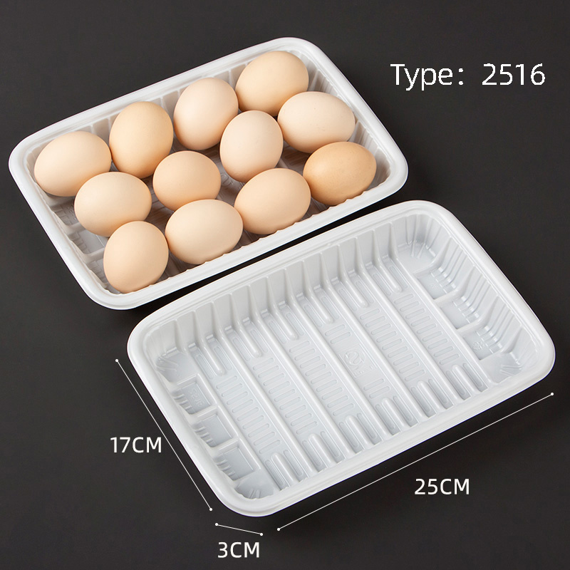 High quality and cheap price PP/PET plastic tray for fresh fruit vegetable seafood egg meat packaging