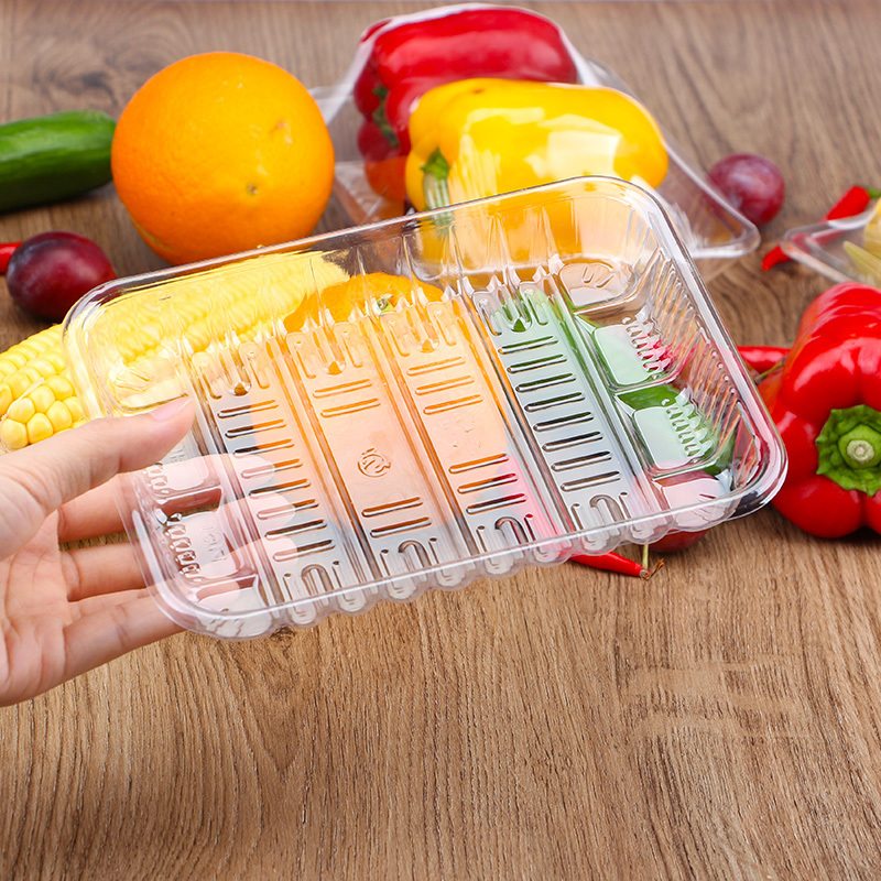 Disposable Plastic Clear Pet Packing Food Trays For Meat And Fruit