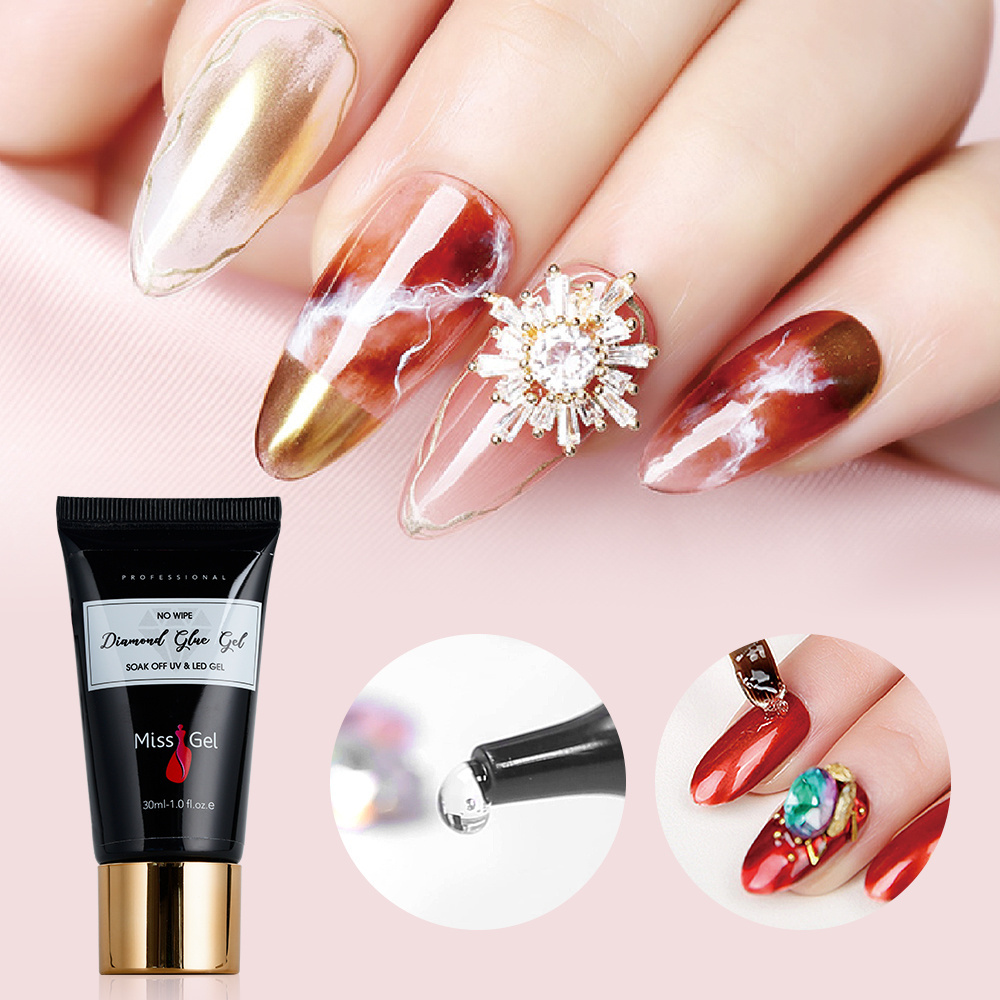 Missgel Clear Diamond Glue Gel Wholesale nail supplies Nail Gem Rhinestone Diamond Glue For Nails