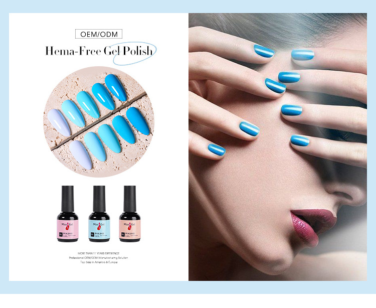 Wholesale Organizer 15ml Bulk Manufacturer Create Your Own Brand UV Vernis Nail Vegan Hema Free Gel Polish