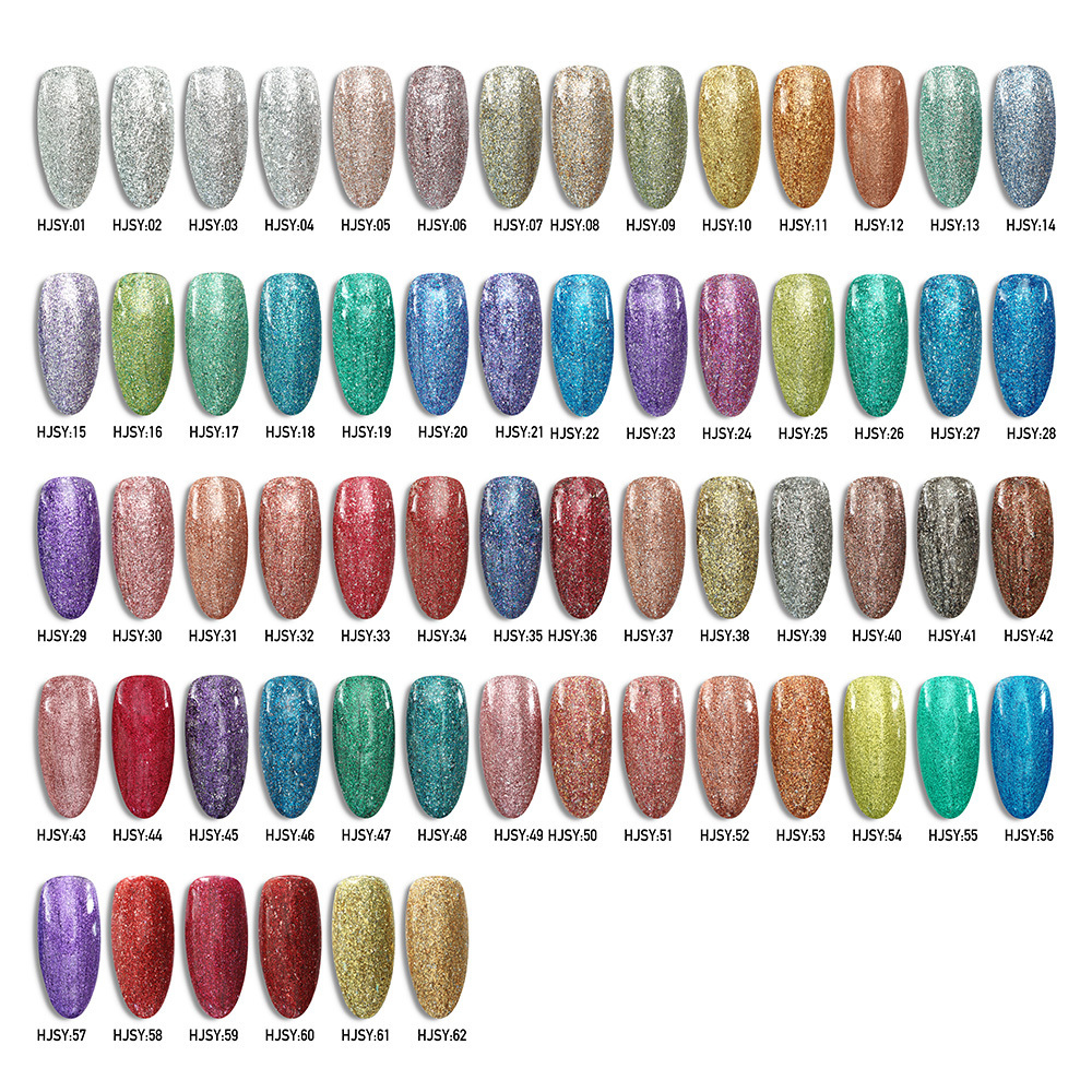 Reflective Gel Oem Custom Logo Colors Organic Soak Off Hema Free Glitter UV Gel Polish