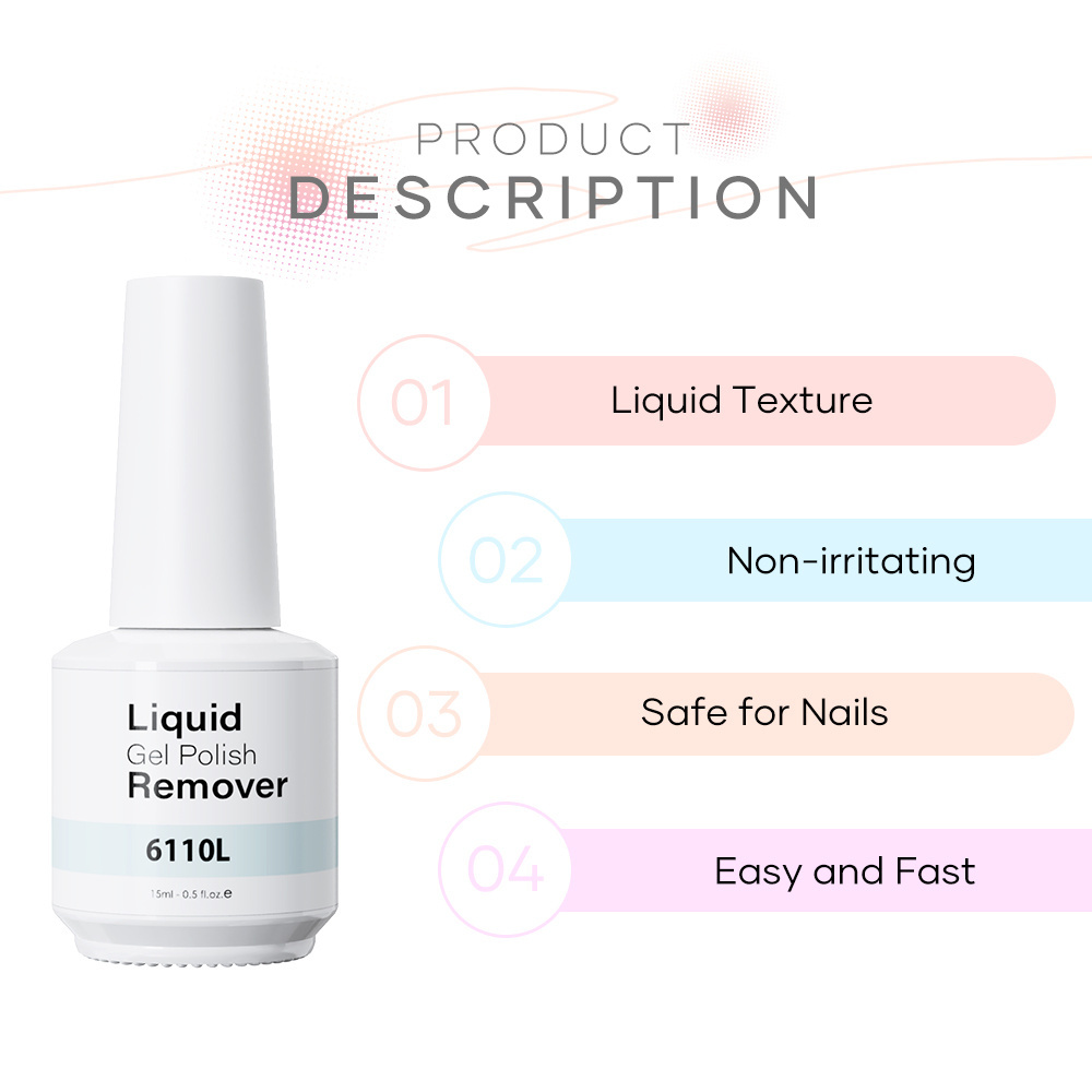 Magic Vegan Nail Polish Remover 15ml Professional Removes Soak off Gel Quickly Easily Remove Nail Gel