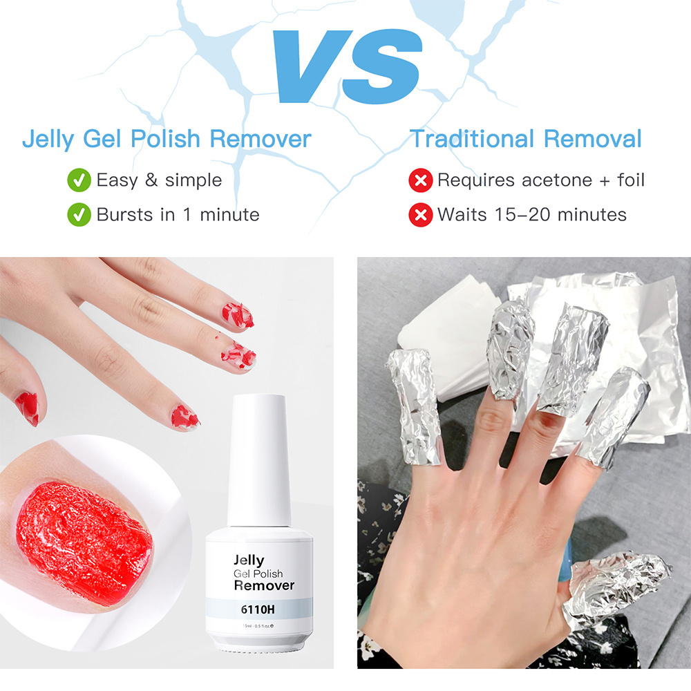 Popular Nail Care Harmless Vegan 15ml Magic Nail Polish Remover Gel Set OEM Private Label Magic Gel Polish Remover