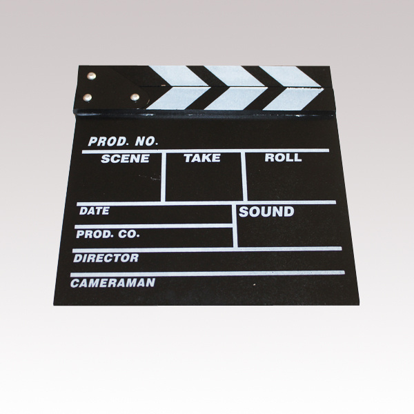 Movie Action Slate Clap Black/White Clapper Board/clapboard