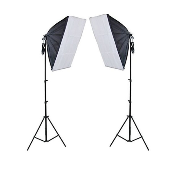 Photo softbox flash lighting kit 5500K 85W photography 50 x 70 cm softbox fast easy assembly studio softbox