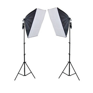 Photo softbox flash lighting kit 5500K 85W photography 50 x 70 cm softbox fast easy assembly studio softbox