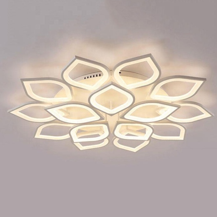 110V 230V Best price beautiful flower lamps led ceiling lights for living room