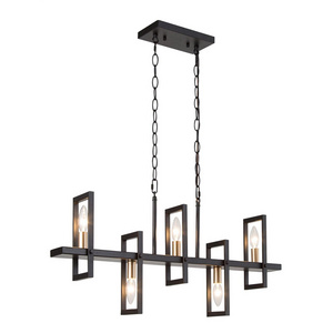 Ceiling light New design modern black  iron rectangle indoor living room for LED ceiling lights