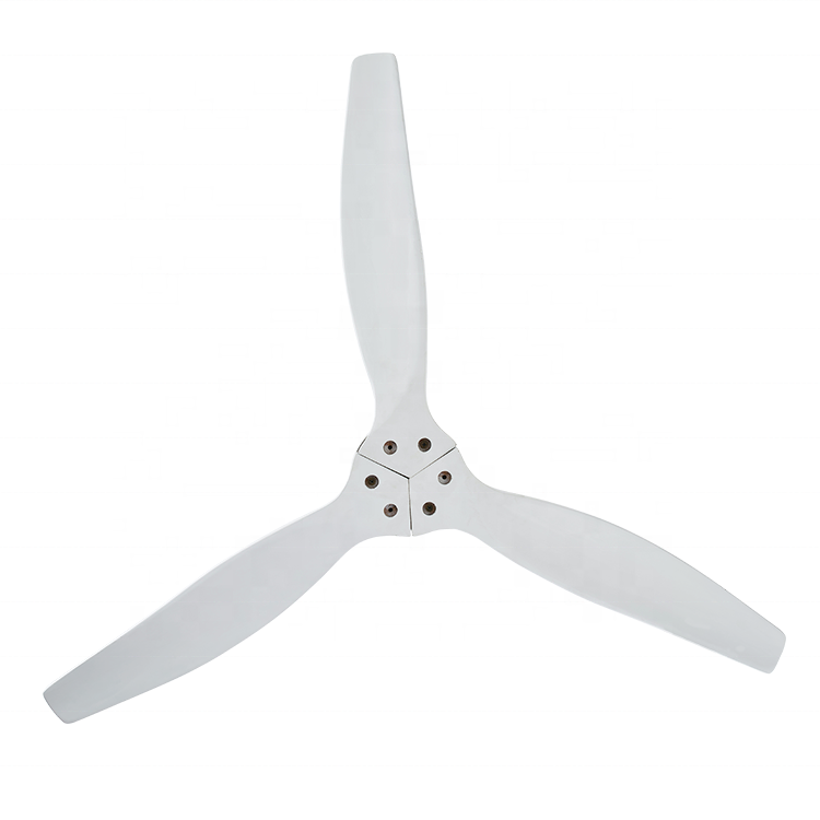 Factory Direct High Quality 52 Inches Solid Wood Blades Modern Elegent White Ceiling Fan