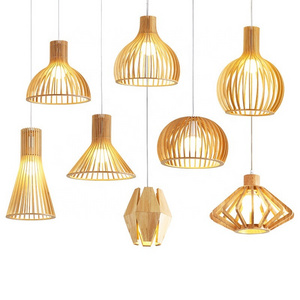 Creative Bird Cage dining farmhouse led modern nordic Bamboo Chandelier pendant light