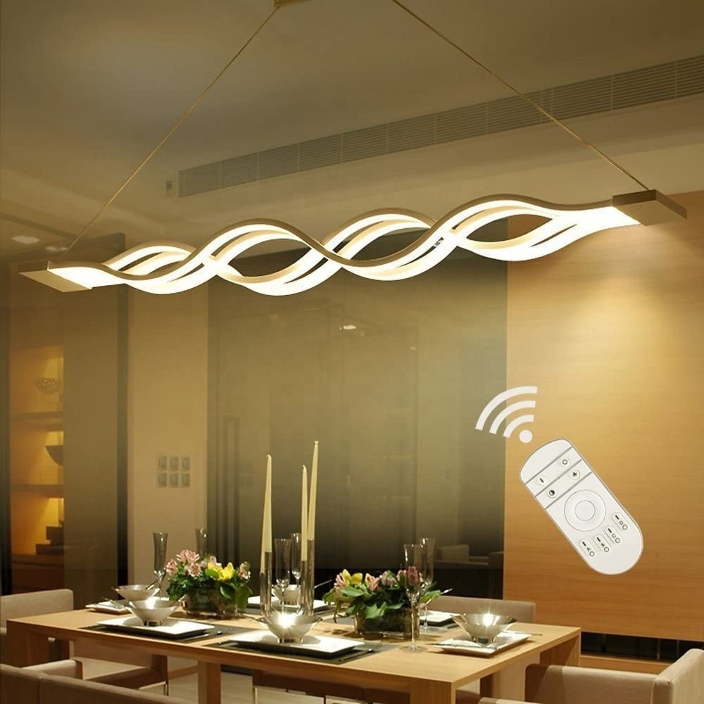 LED Modern Ceiling Chandelier Hanging Light Aluminum Dimmable 60W LED Chandelier  LED Pendant Light for Dinning Room