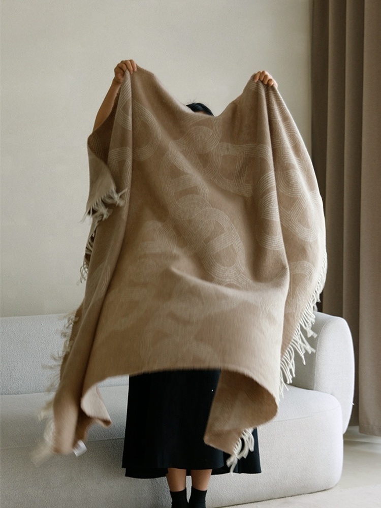 Hot sale Wool Blanket 100 % Wool High-End Blanket Sofa Cover Blanket Home Decor