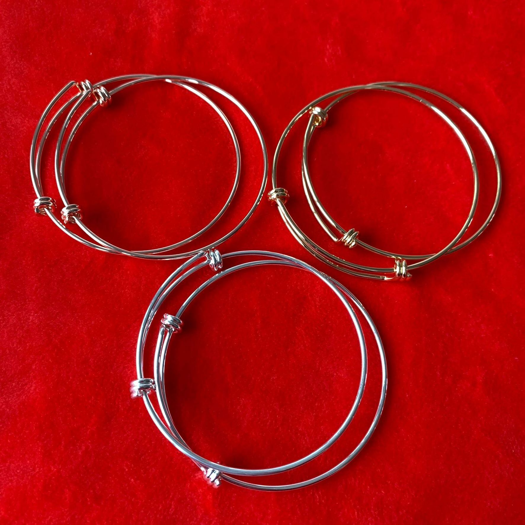 DIY blank stainless steel metal bangles for bracelet jewelry making  expandable wire bangles alex extensible wire bracelet