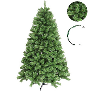 Premium Artificial Hinged Partially Snow Flocked Pine Christmas Tree with Red Berries