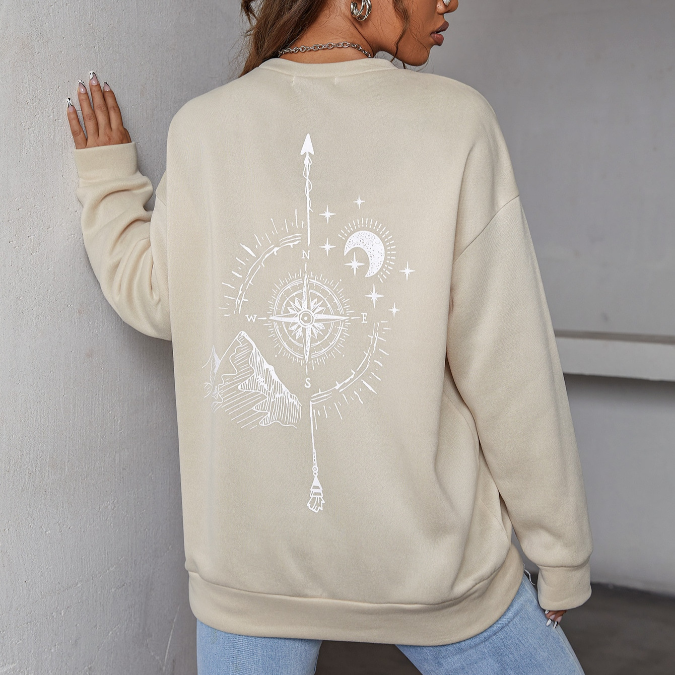 Custom Printed Hoodies OEM Unisex Streetwear oversized pullover crop plush hoodie long tunic for woman sweatshirt