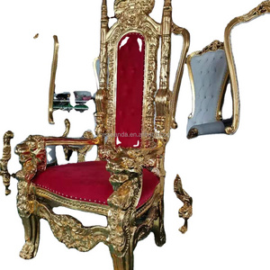 Classic Wedding King and Queen Lion Chairs Baroque Queen Throne King