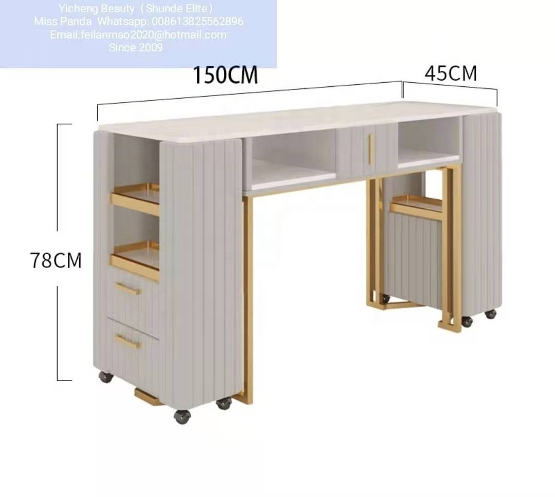 Yicheng beauty lowest price manicure and pedicure tables white manicure table make manicure table for sale CHINA