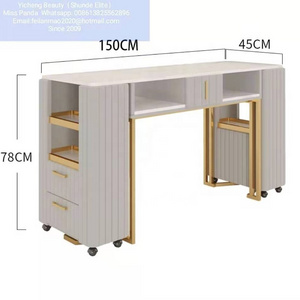 Yicheng beauty lowest price manicure and pedicure tables white manicure table make manicure table for sale CHINA