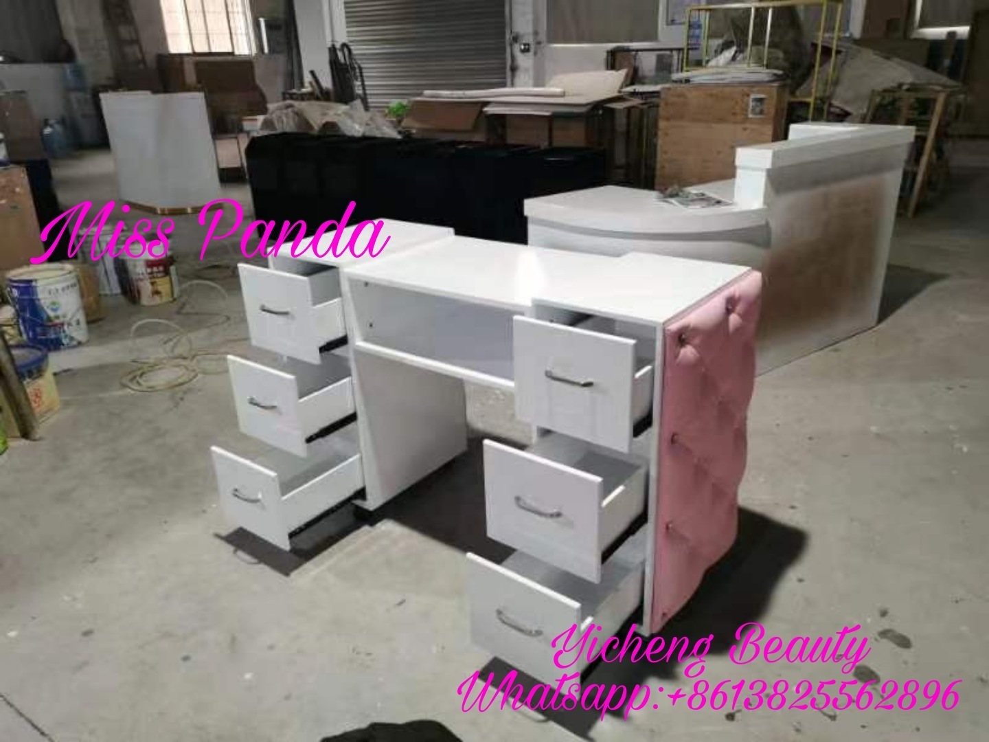 Factory high quality cheap manicure table used manicure table nail manicure marble top table with low price and good service