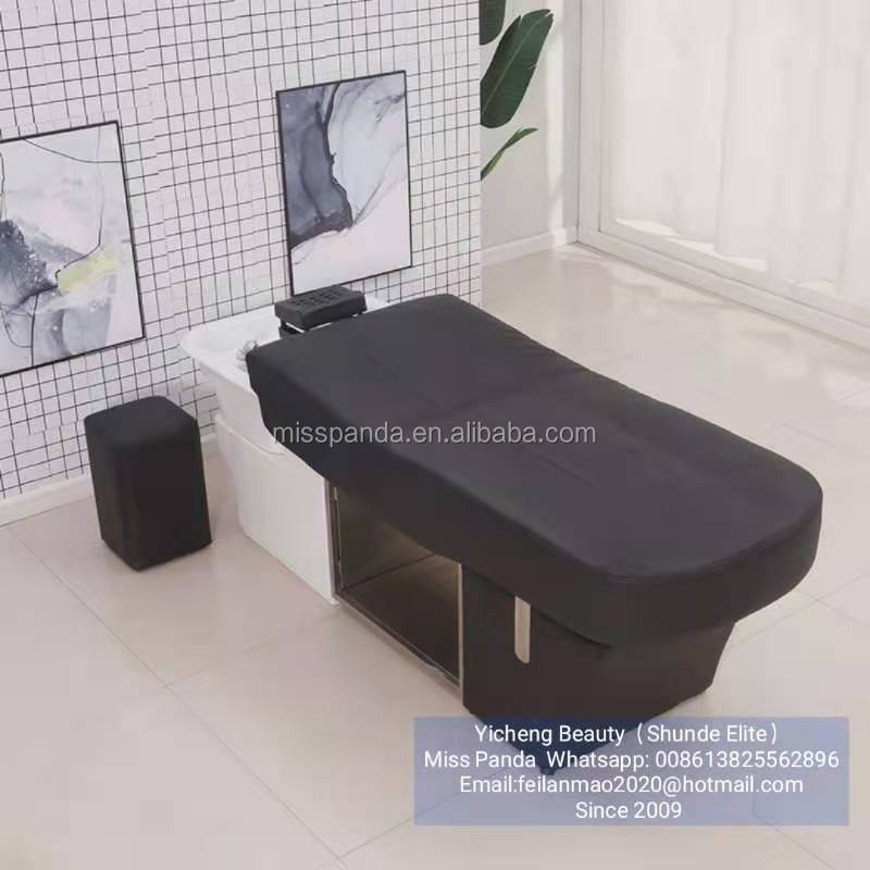 New Barbershop Shampoo Bed Ceramic Basin Hair Salon Special Thai Massage Shampoo Bed Salon Furniture Massage Table Modern