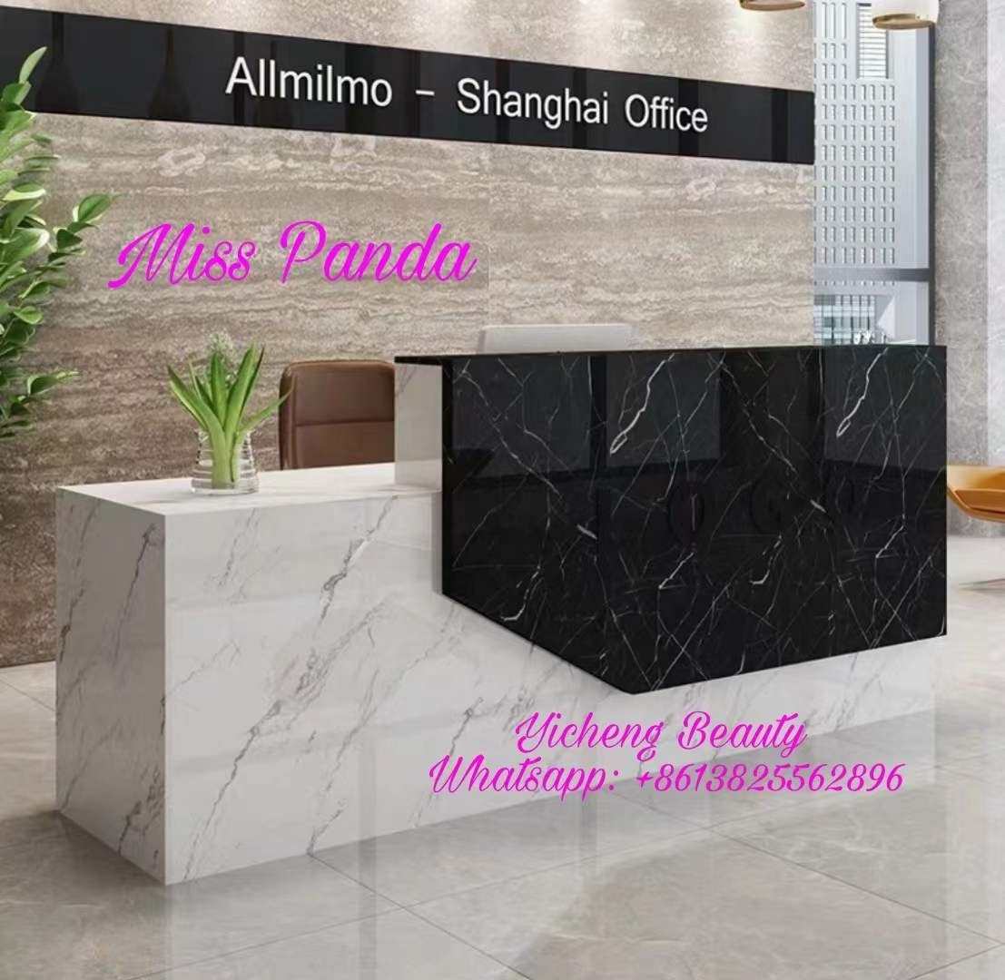 Best selling hot chinese products Beauty Small Reception Desk Pink Salon Counter Front Desk For Other Salon Furniture