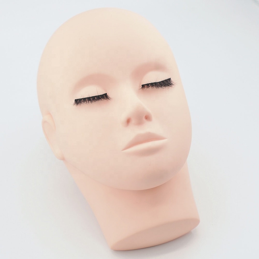 Eyelash Extension Training Tools Manikin Mannequin Head with Shoulder for Eyelash Extensions