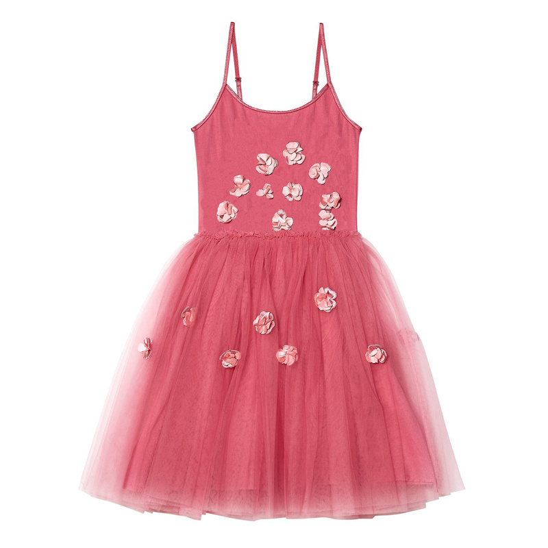 Fashion hot selling quality Custom brand Birthday gift lovely tulle kids dress baby tutu dress