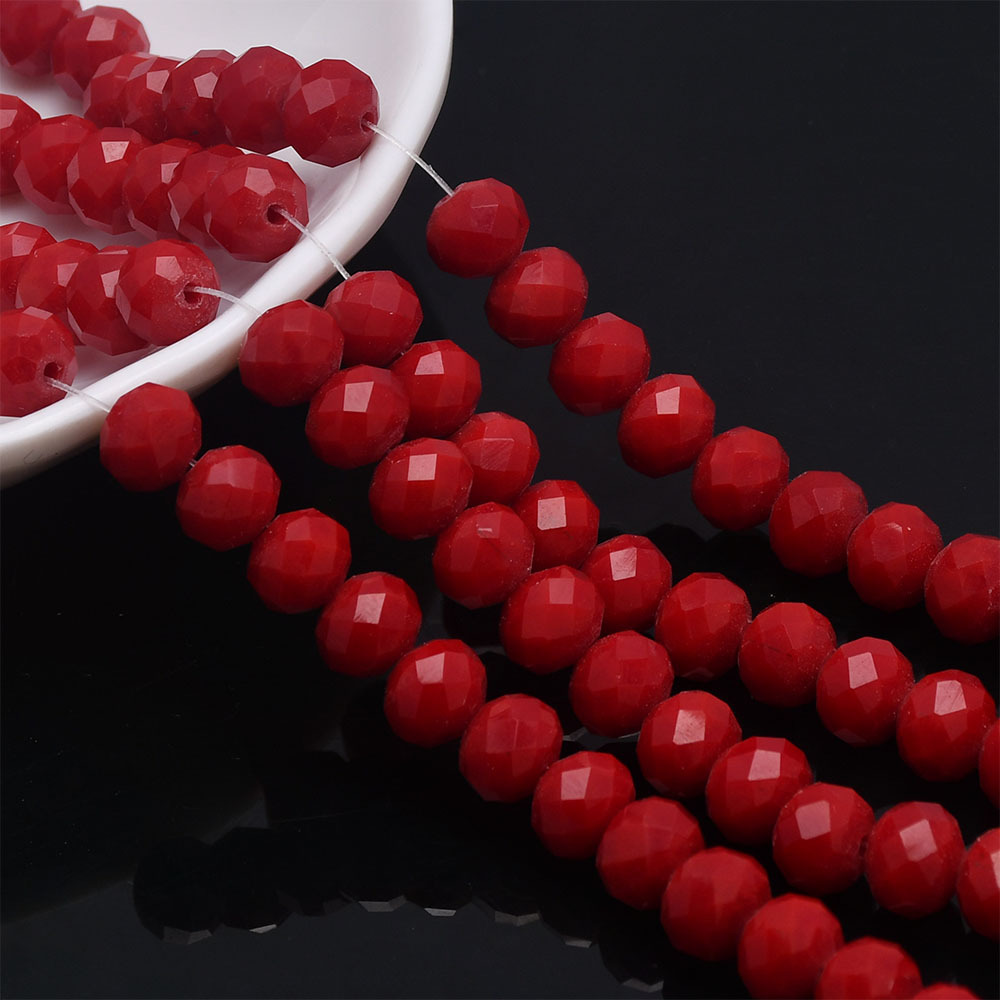 Wholesale Crystal Factory cheap price 3/4/6/8mm Faceted Crystal Tyre Beads Rondelle Glass Beads For Jewelry Making