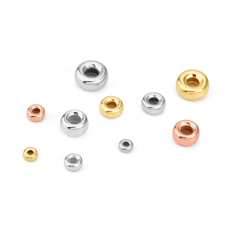 Good quality sterling silver 925 jewellery vehicle wheel spacer beads for jewelry making