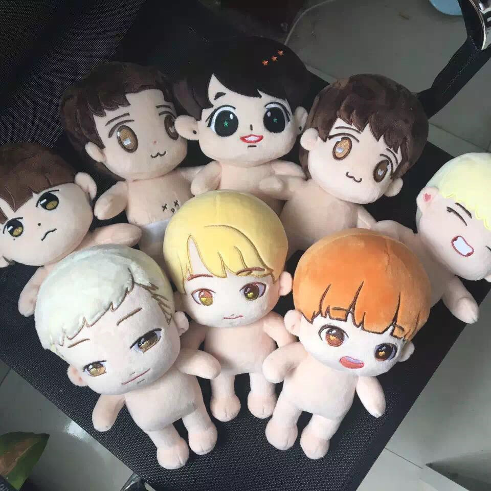 Custom Korean Plush Toy Star Doll Stuffed Toy Kpop Plush Doll With Low MOQ