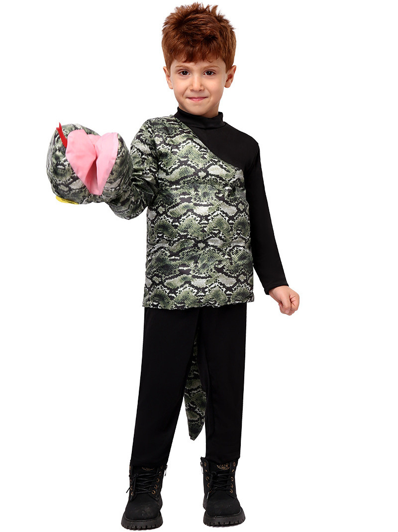 Halloween Python Costume Kindergarten Animal Role Play Performance Children's Onesie