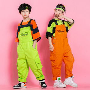 Kids' Hop Jumpsuit Boys' Fashion Suit Girls' Jazz Dance Model Catwalk Costume