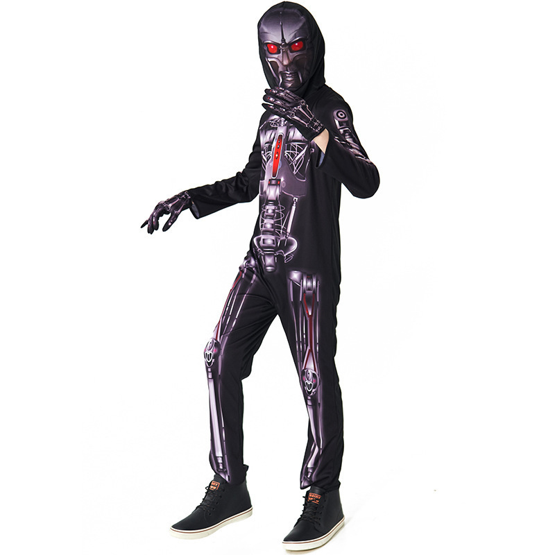 Halloween Costume Cyberpunk Robot Print Cosplay Alien One-piece Children Polyester Unisex Sexy Costumes TV & Movie Costumes