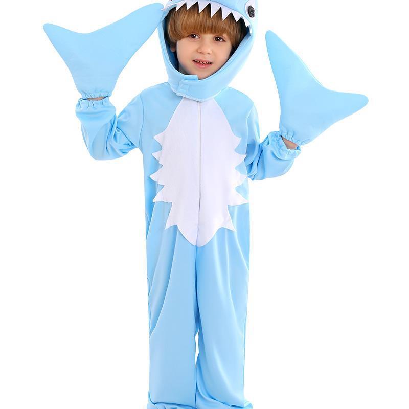 New Stage Show Children's Halloween Animal Onesie Shark Cosplay Costume Kindergarten