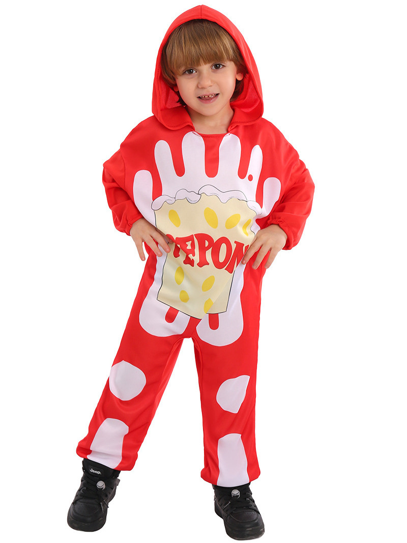 2024 New Children's School Stage Performances French Fries Cosplay Halloween Food Costumes