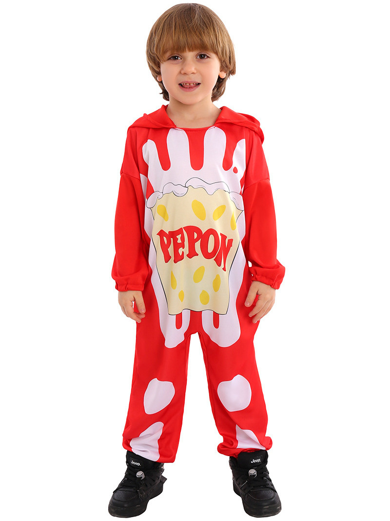 2024 New Children's School Stage Performances French Fries Cosplay Halloween Food Costumes