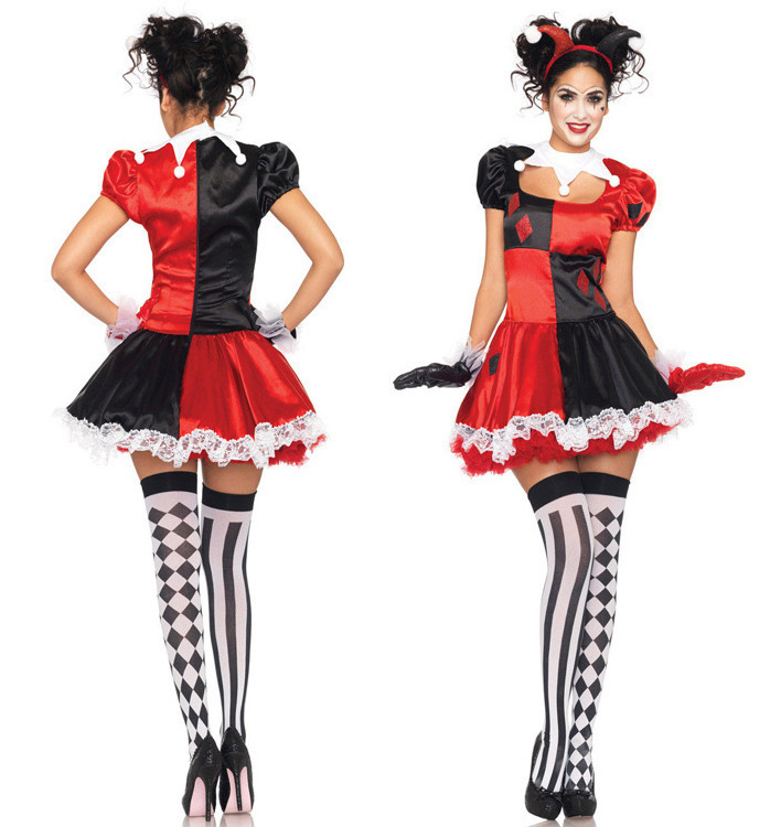 Clown circus clown role-playing Halloween cosplay dance stage costume