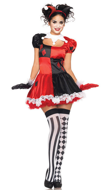 Clown circus clown role-playing Halloween cosplay dance stage costume